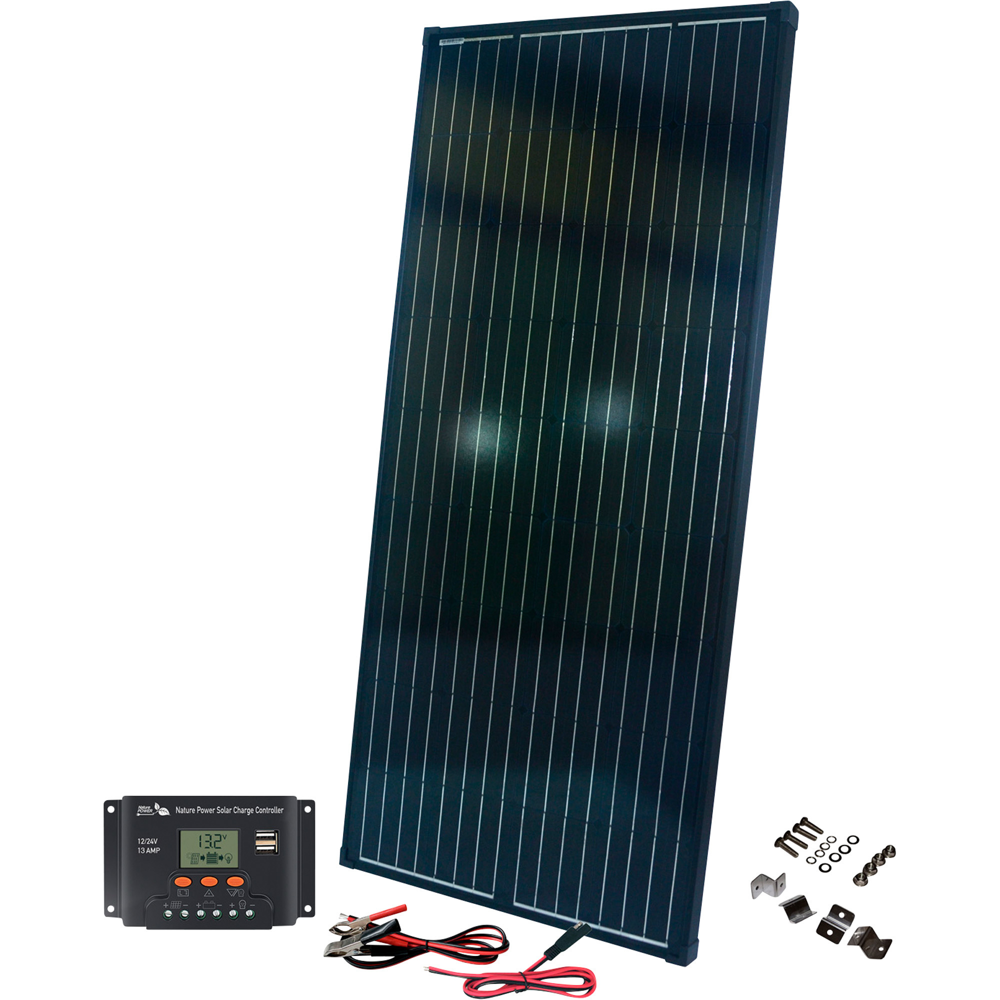 Nature Power Solar Panel with Charge Controller, 200 Watts, Model# 50200